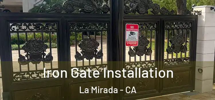 Iron Gate Installation La Mirada - CA